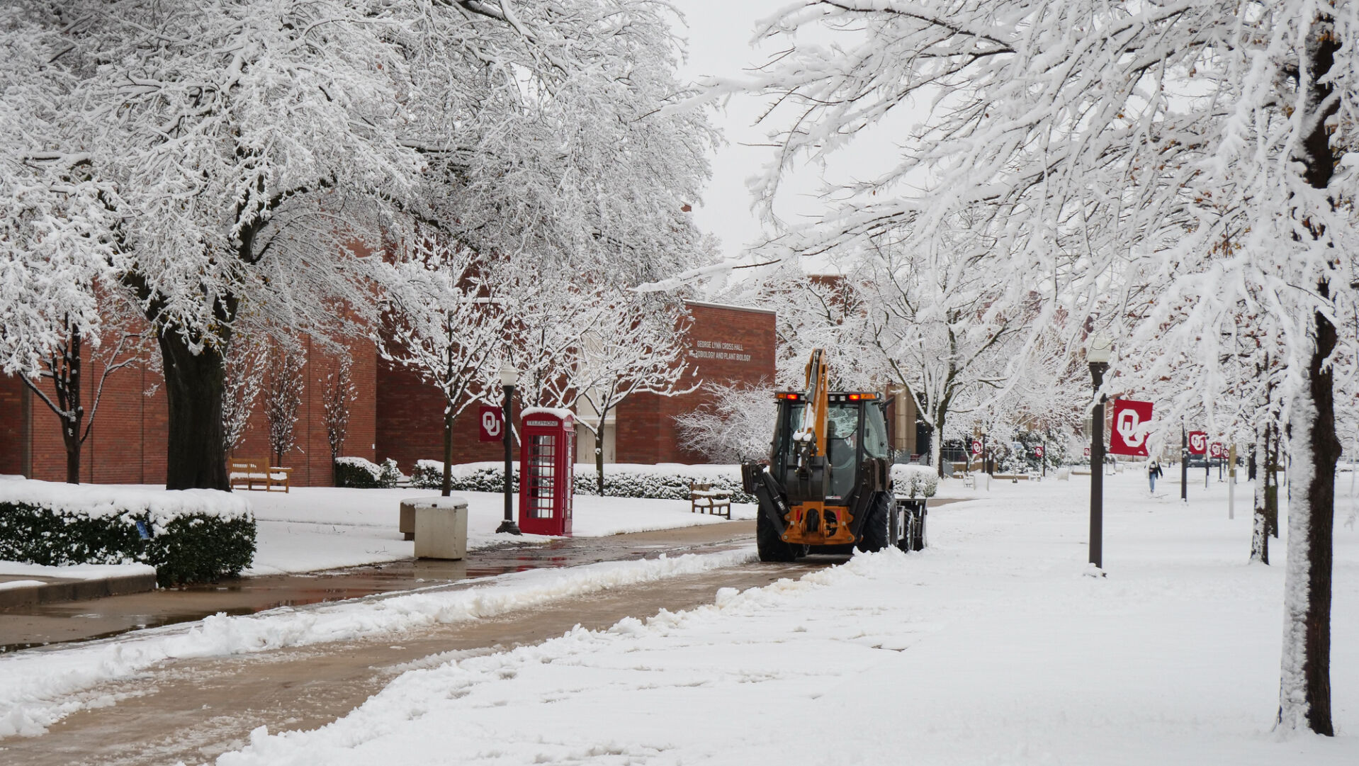 Snow Plower on the South Oval